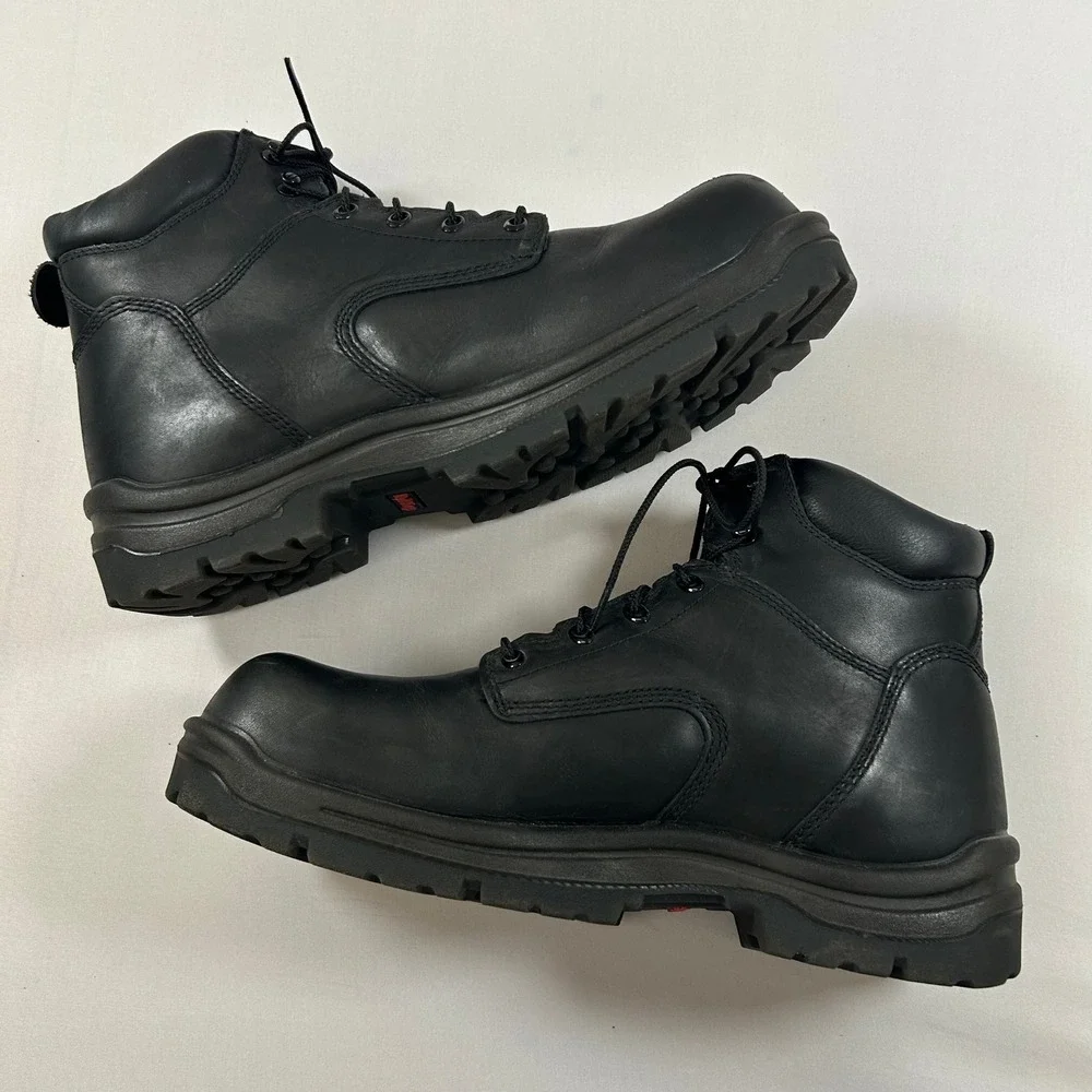 Red Wing Boots King Toe Work Shoes Mens 13 Black Leather Safety Toe‎ EH 2234